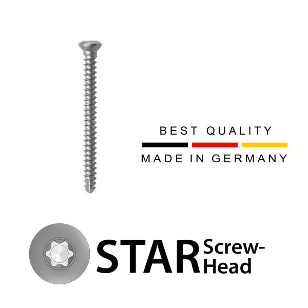 2.4 Cortical Screw, Stainless Steel, LeiStar