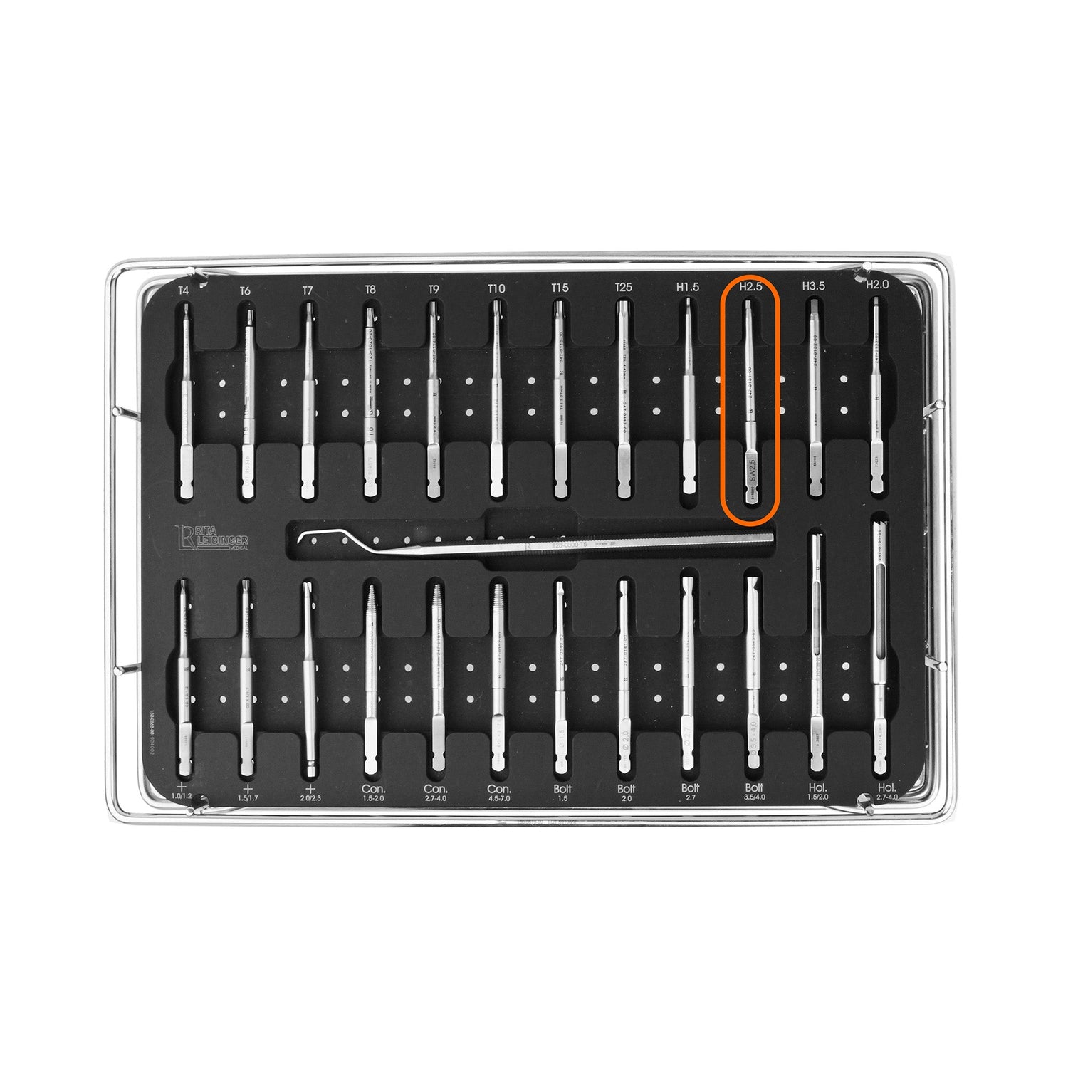 Screwdriver Shaft Hexagonal, AO, 2.5mm