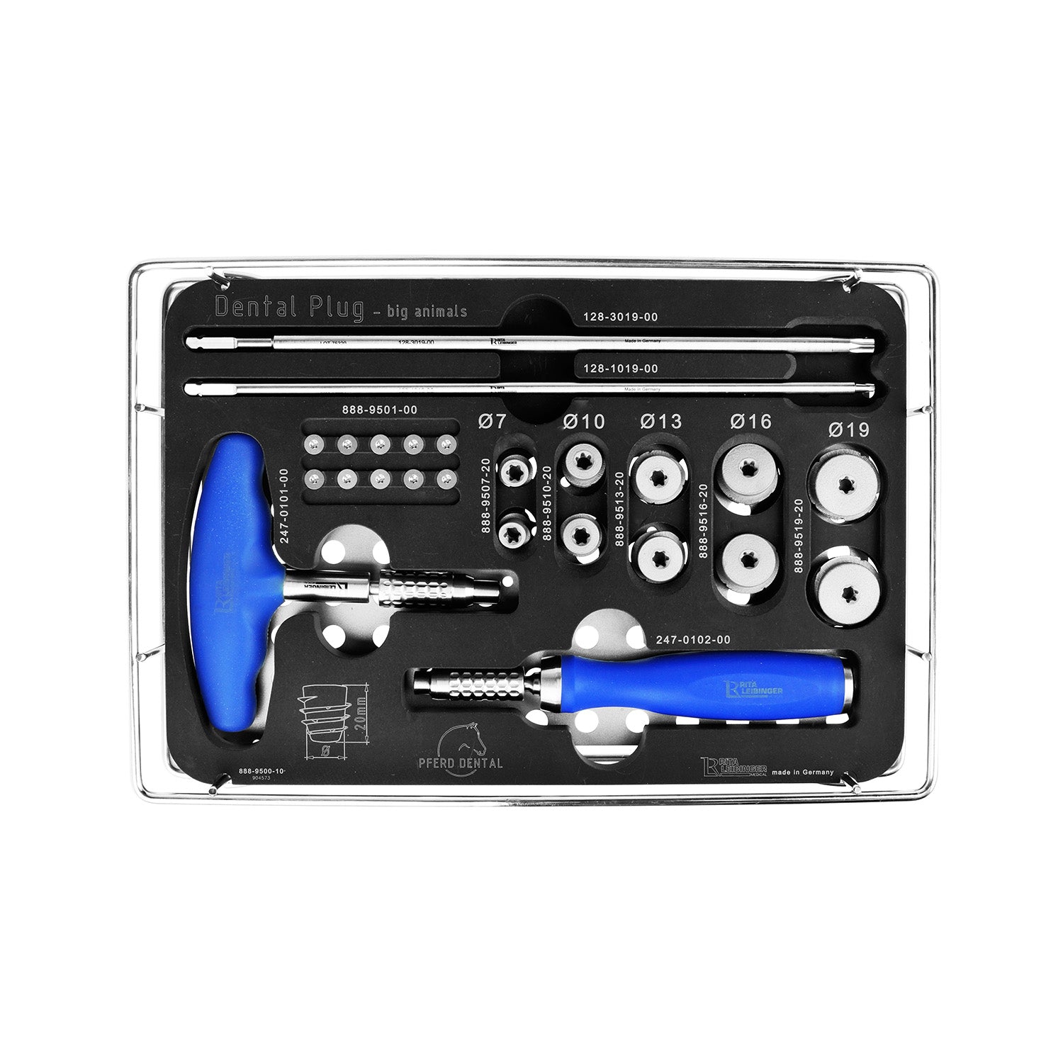 Equine Dental Plug Set