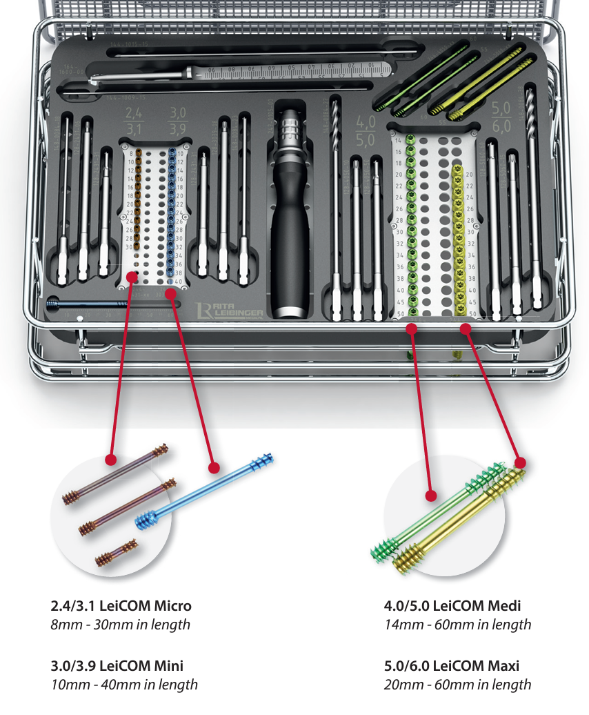 LeiCOM Cannulated Compression Screw Set