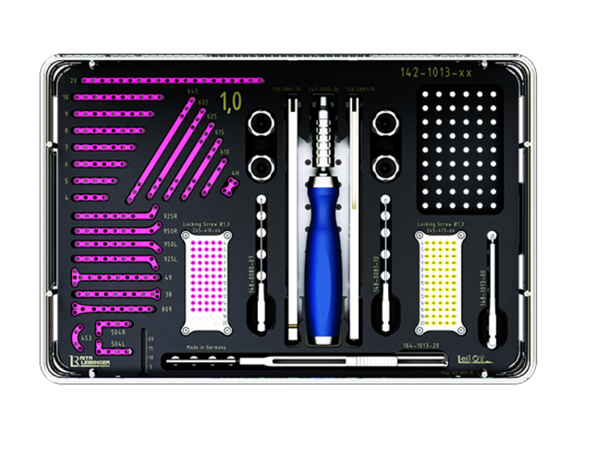 1.0/1.3 Osteosynthesis Locking Set, Titanium