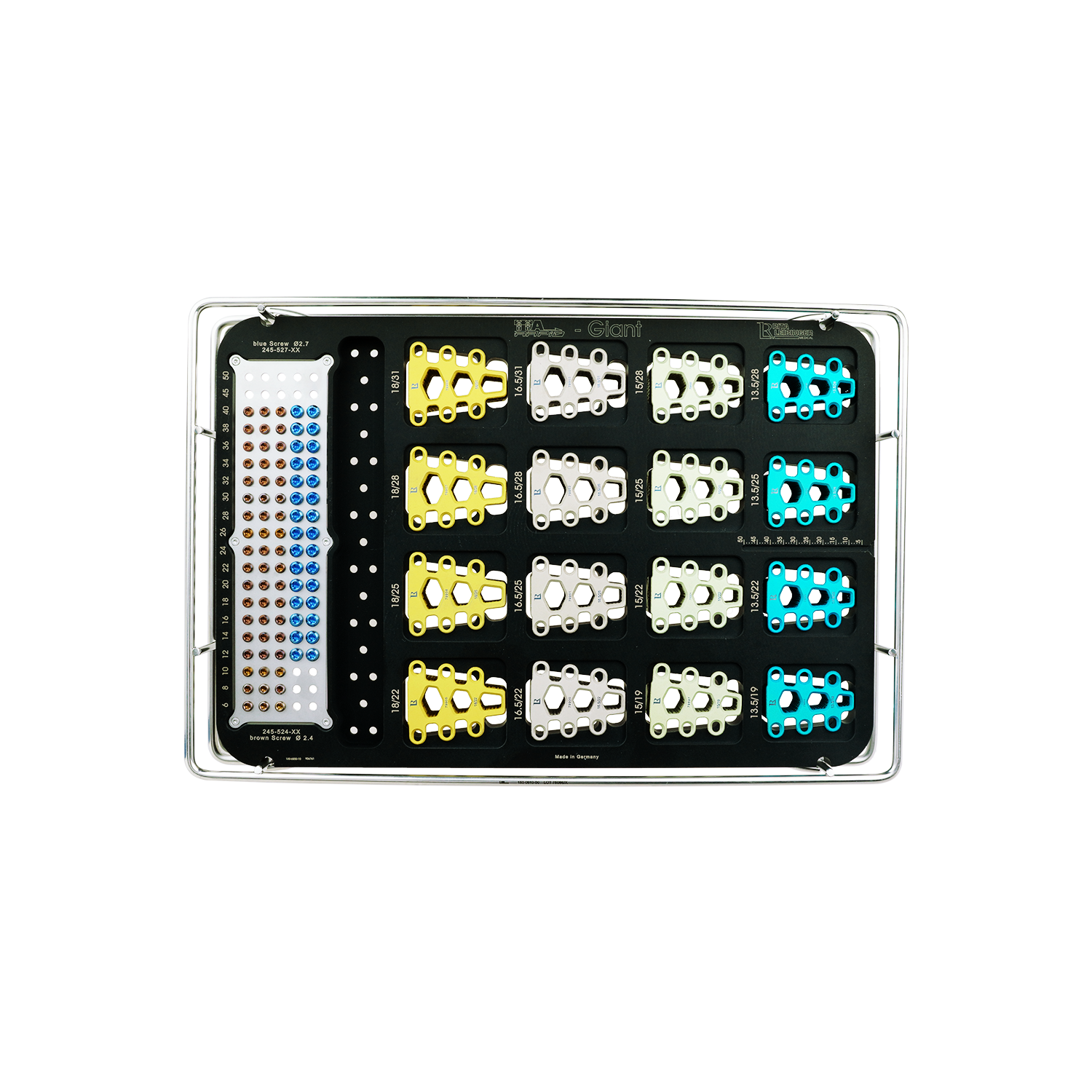 Tray for TTA RAPID Giant Implants (without contents, with lid)