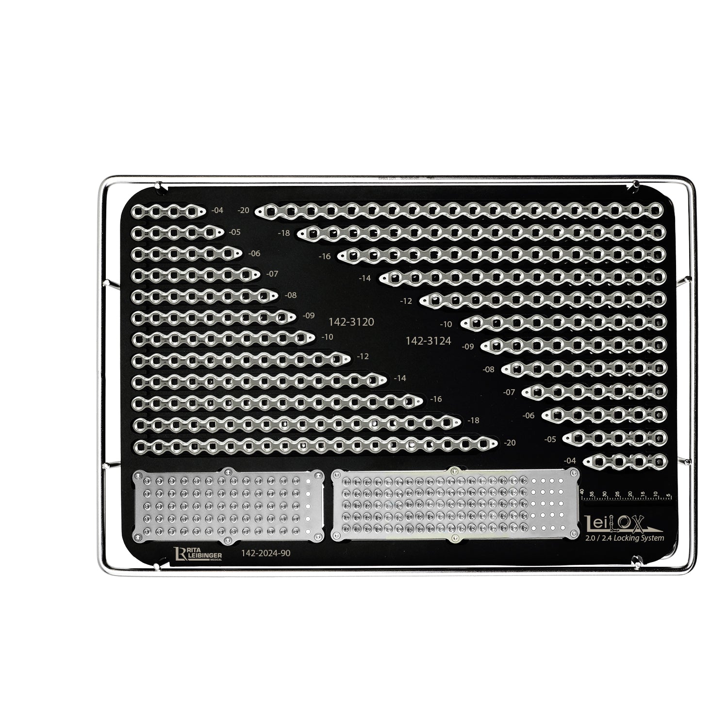 Tray for  2.0/2.4 LeiLOX Reconstruction Implant Set (without contents, with lid)