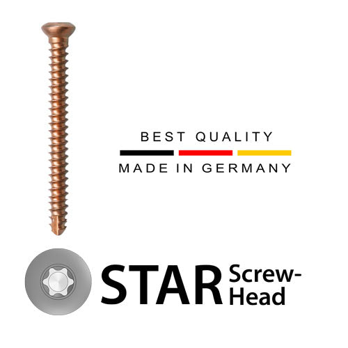 2.4 Cortical Screw, Titanium, LeiStar